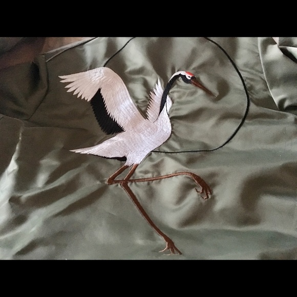 Vintage-Asian-Embroidered Bomber Jacket - Picture 5 of 8